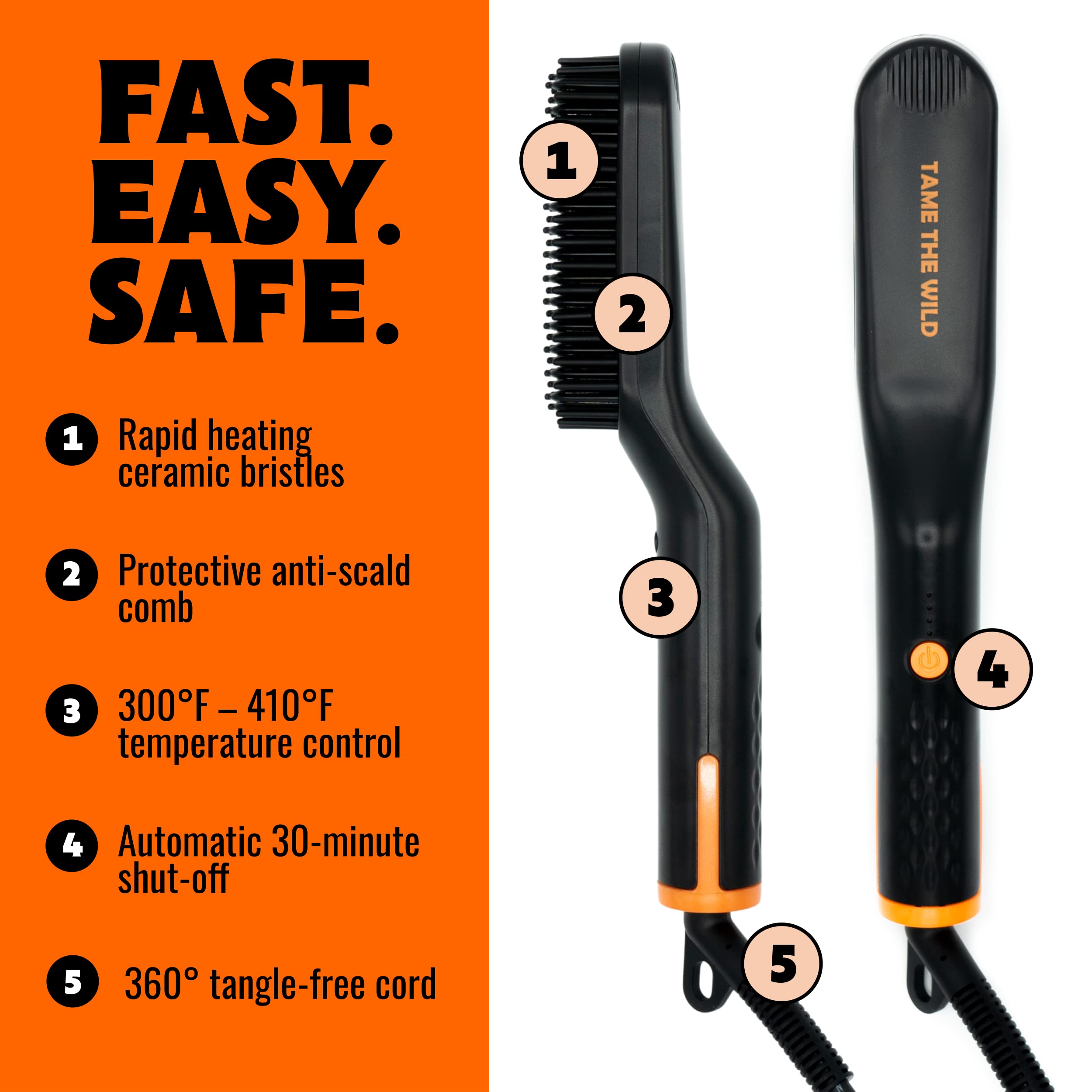 Tame The Wild heat protectant spray shields hair during styling