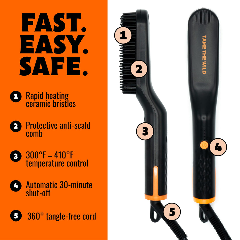 Tame The Wild heat protectant spray shields hair during styling