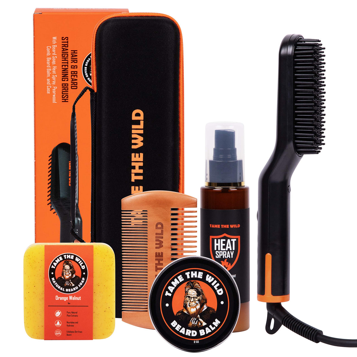 Tame The Wild heated beard brush for smooth glide and easy styling