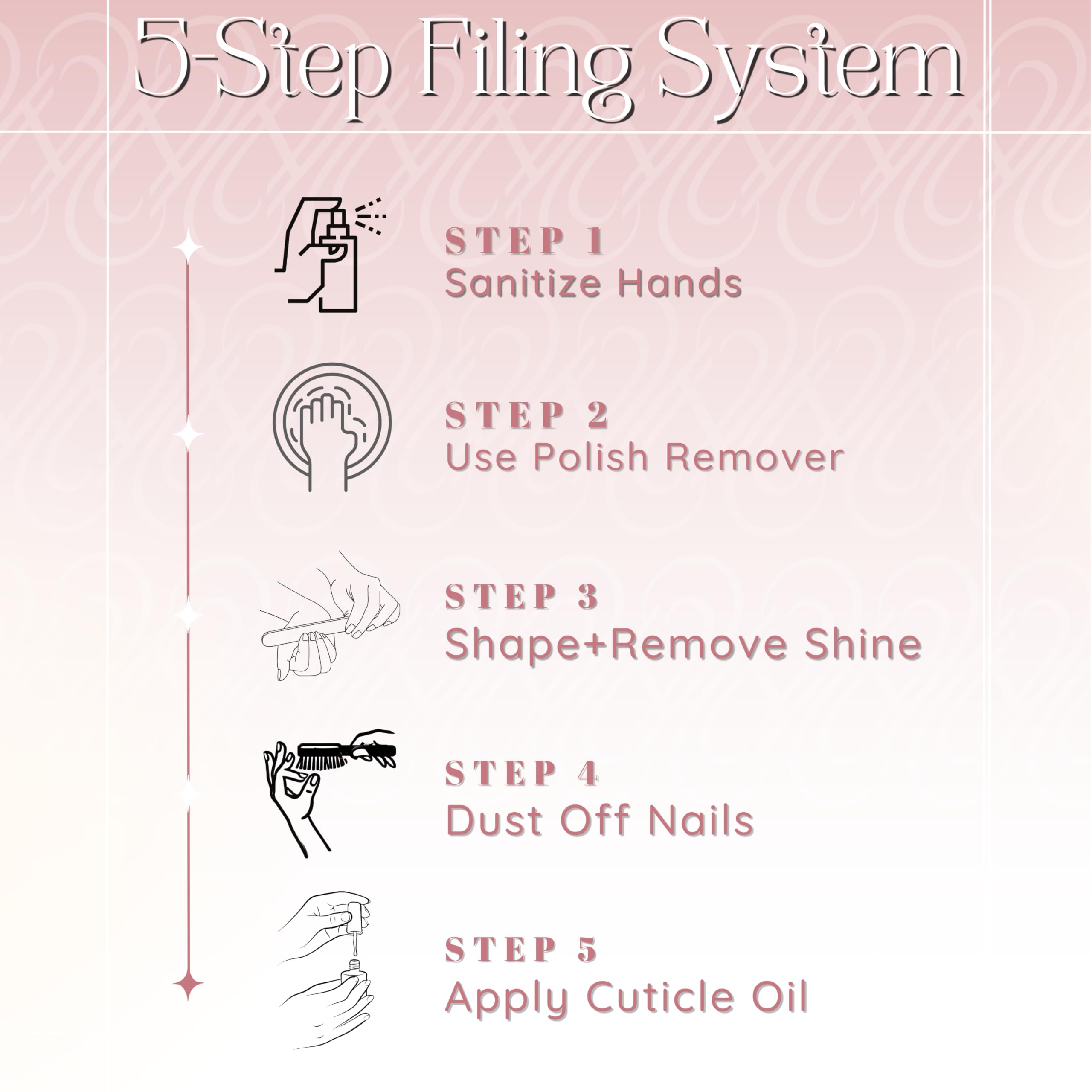 Tammy Taylor zebra stick filers shown for pro-grade nail art and sanding.