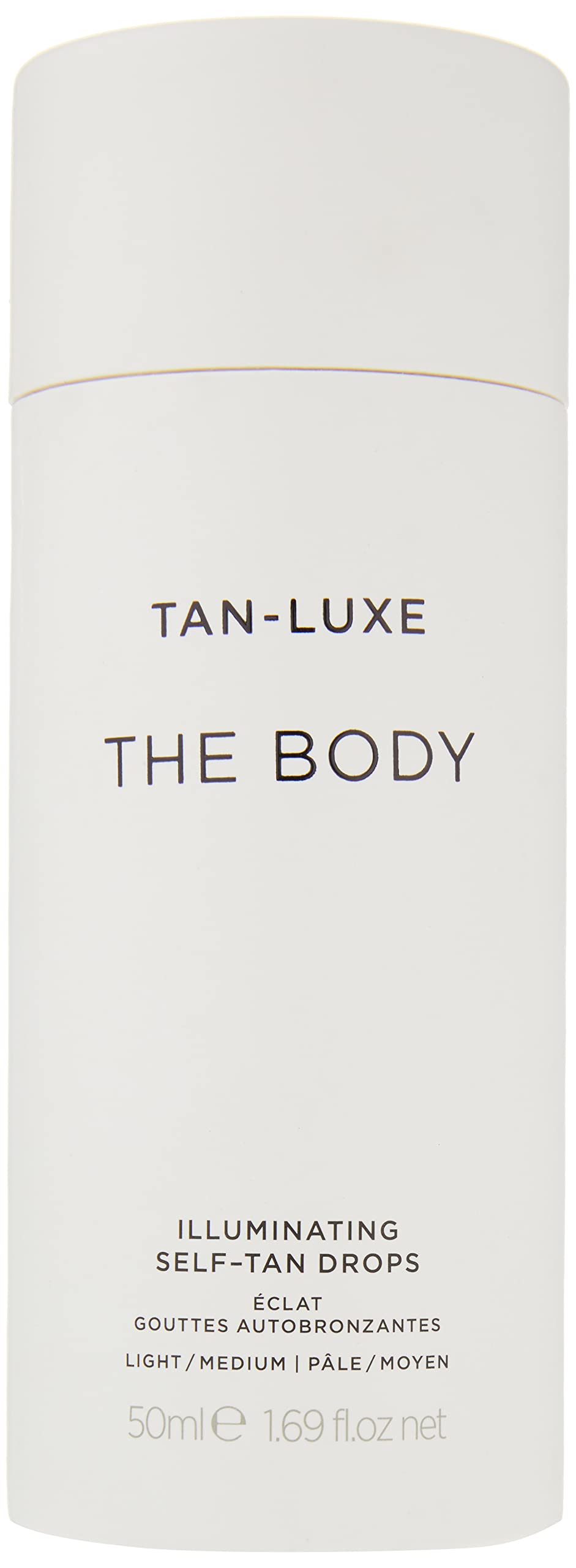 Close-up of the dropper delivering formula for precise self-tan application.