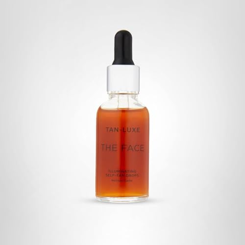 Tan-Luxe The Face Illuminating Drops triple tan technology concept image for customizable depth.