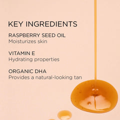 Tan-Luxe The Face Illuminating Self-Tan Drops applied to the face showing even application.