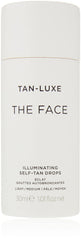 Tan-Luxe The Face drops pouring into palm for customizable glow with moisturizer