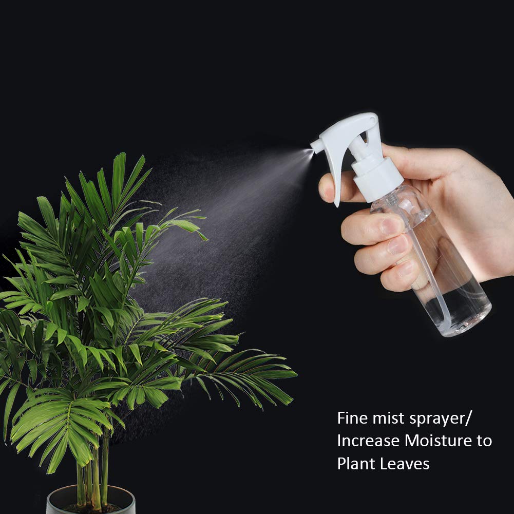 TANCANO spray bottle set shown with funnel and labels for organization.