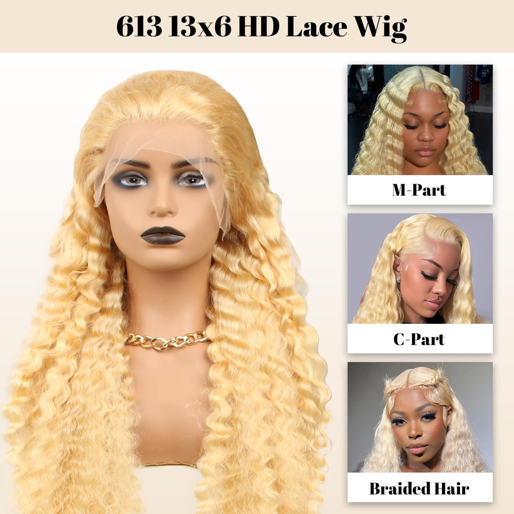 Tanduca 613 lace-front wig cap-size 22-22-5 enables secure fit and comfortable wear.