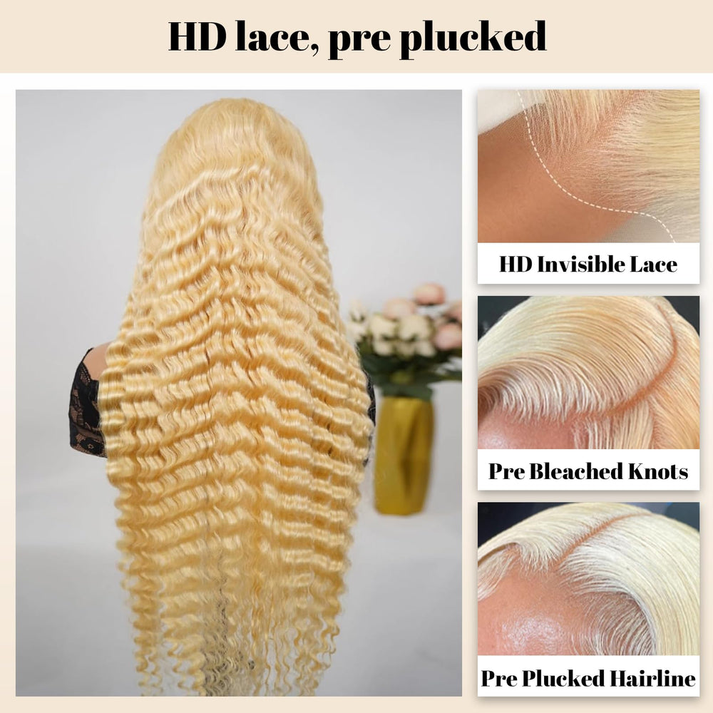 Tanduca 613 lace-front wig pre-plucked baby hair delivers a ready-to-style natural look.