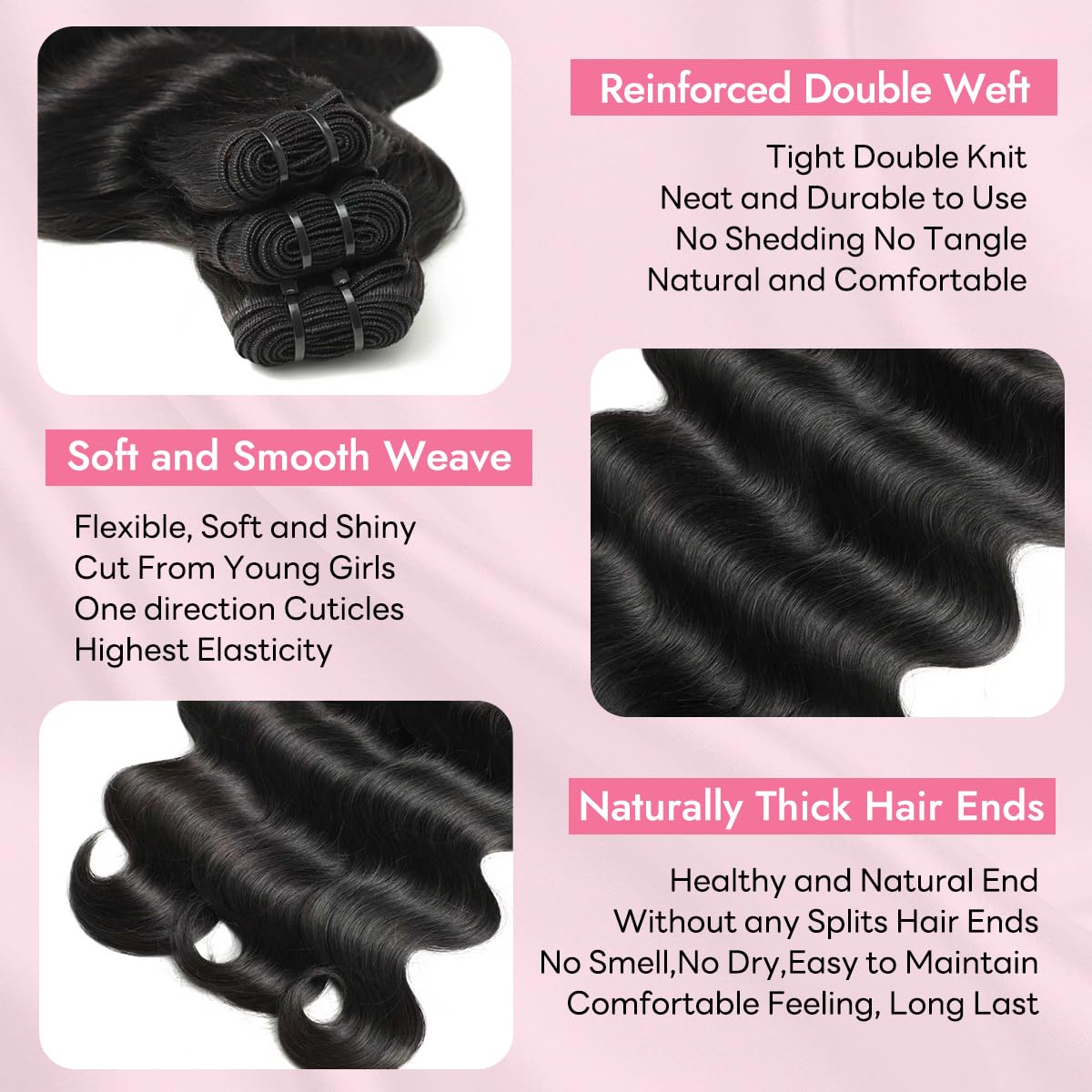 1B natural black Tandulo hair extensions worn to add length