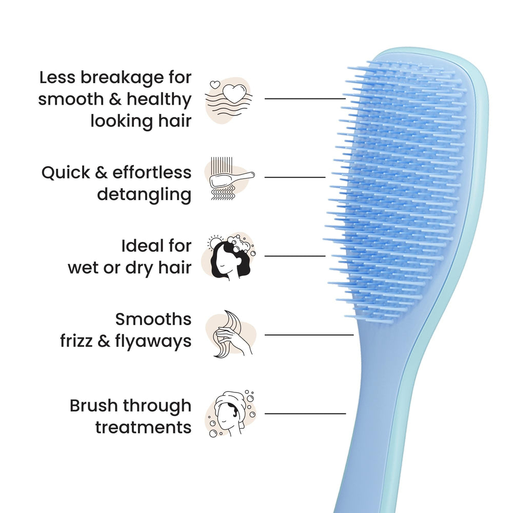 Tangle Teezer Ultimate Detangler two-tier teeth detail reduces breakage