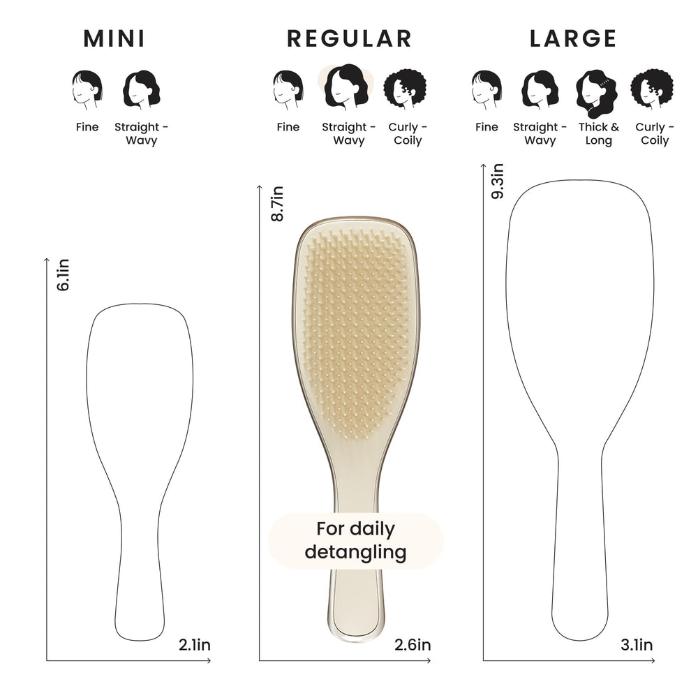 Tangle Teezer Chrome detangler used by kids and adults for easy detangling across ages.