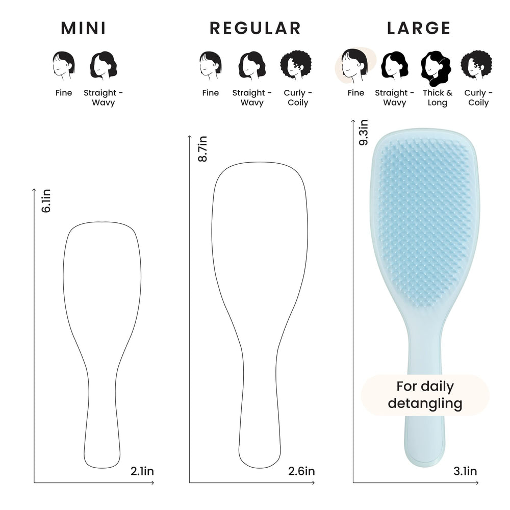Tangle Teezer soft teeth close-up, smooth glide