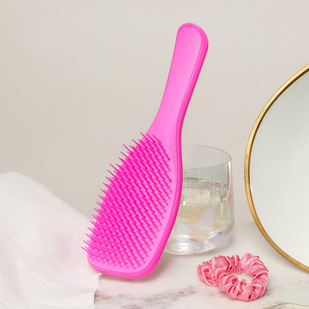 Tangle Teezer Runway Pink portable brush for purse or gym bag