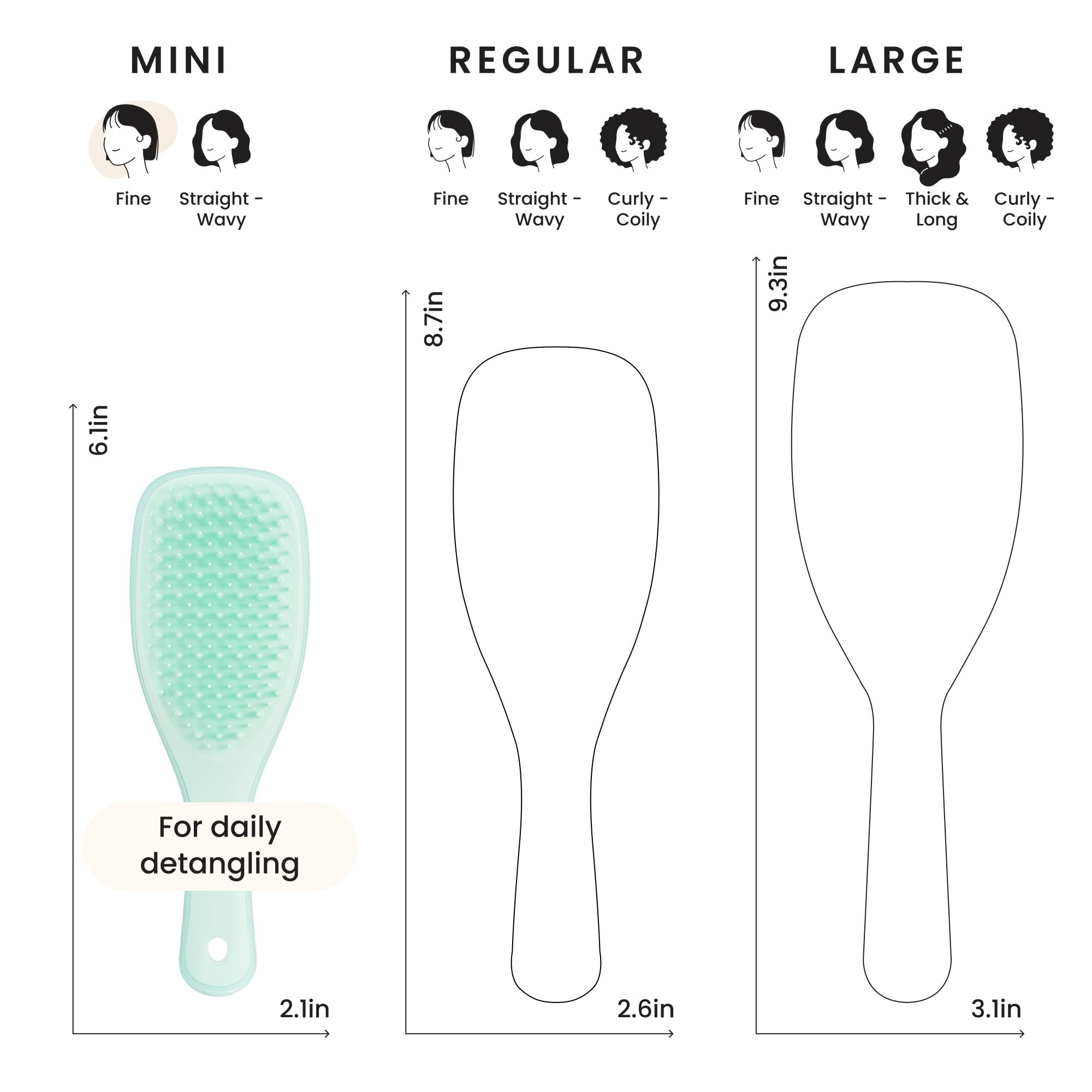 Tangle Teezer kid-friendly compact brush held by small hands.