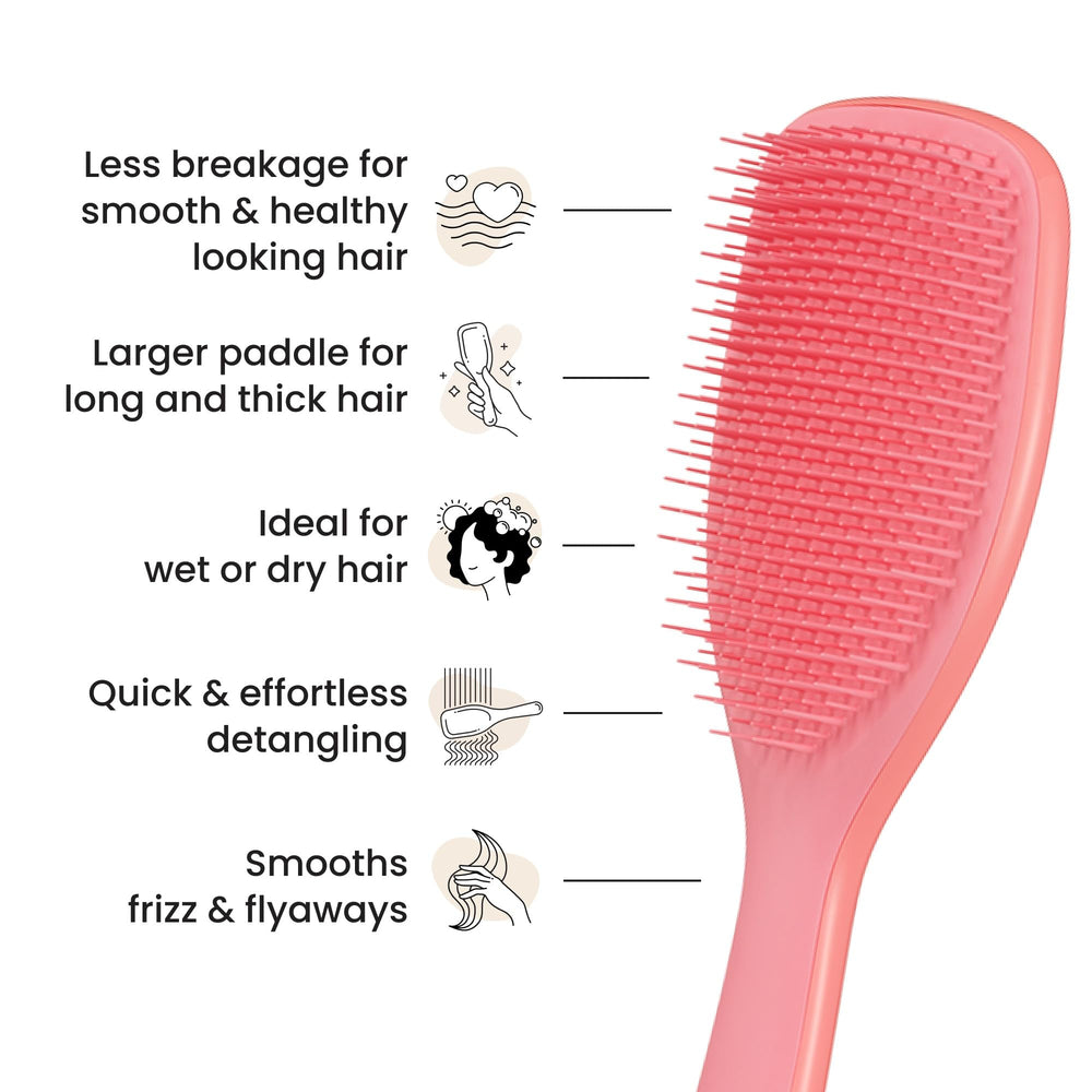 Tangle Teezer Large Ultimate Detangler paddle size boosts detangling for long hair