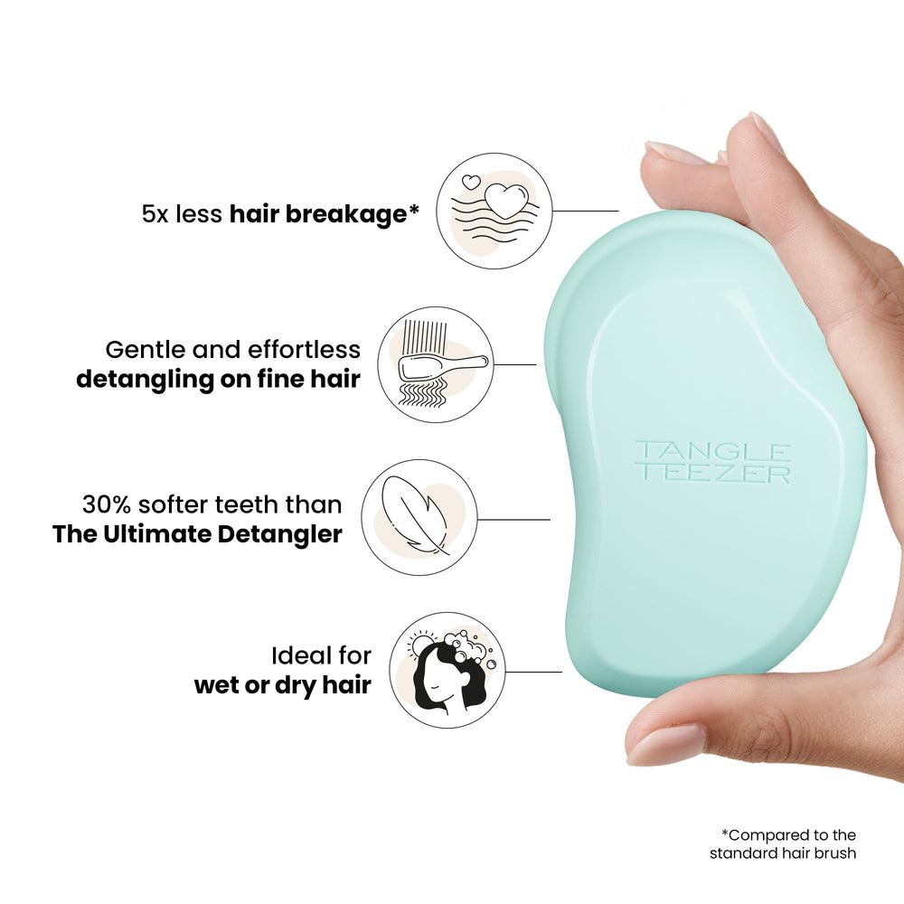 Fine fragile hair use featuring soft-flex teeth to reduce breakage