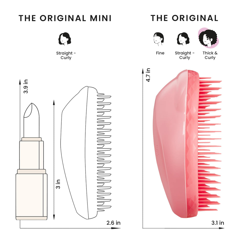 Tangle Teezer Original Detangler Brush Frizz Control Shine for healthier-looking hair.