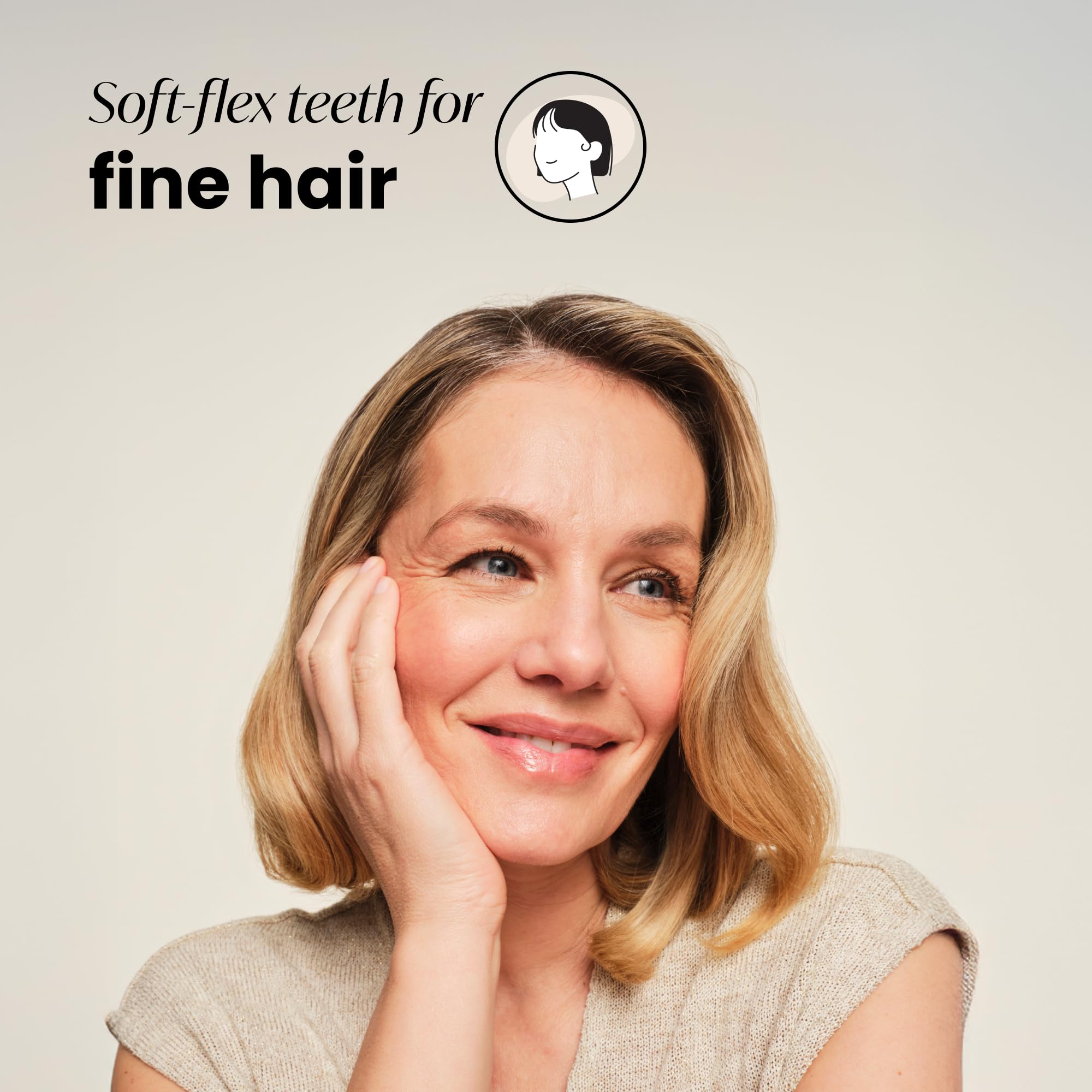 Tangle Teezer Original Detangler on wet hair for smooth detangling results