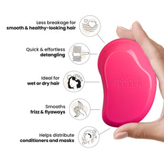 Tangle Teezer Original Pink Fizz dry hair detangling for quick knot removal