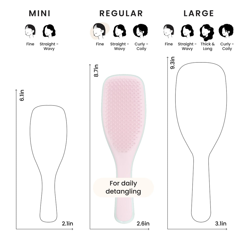 Tangle Teezer perfect shower brush distributing conditioning evenly through hair