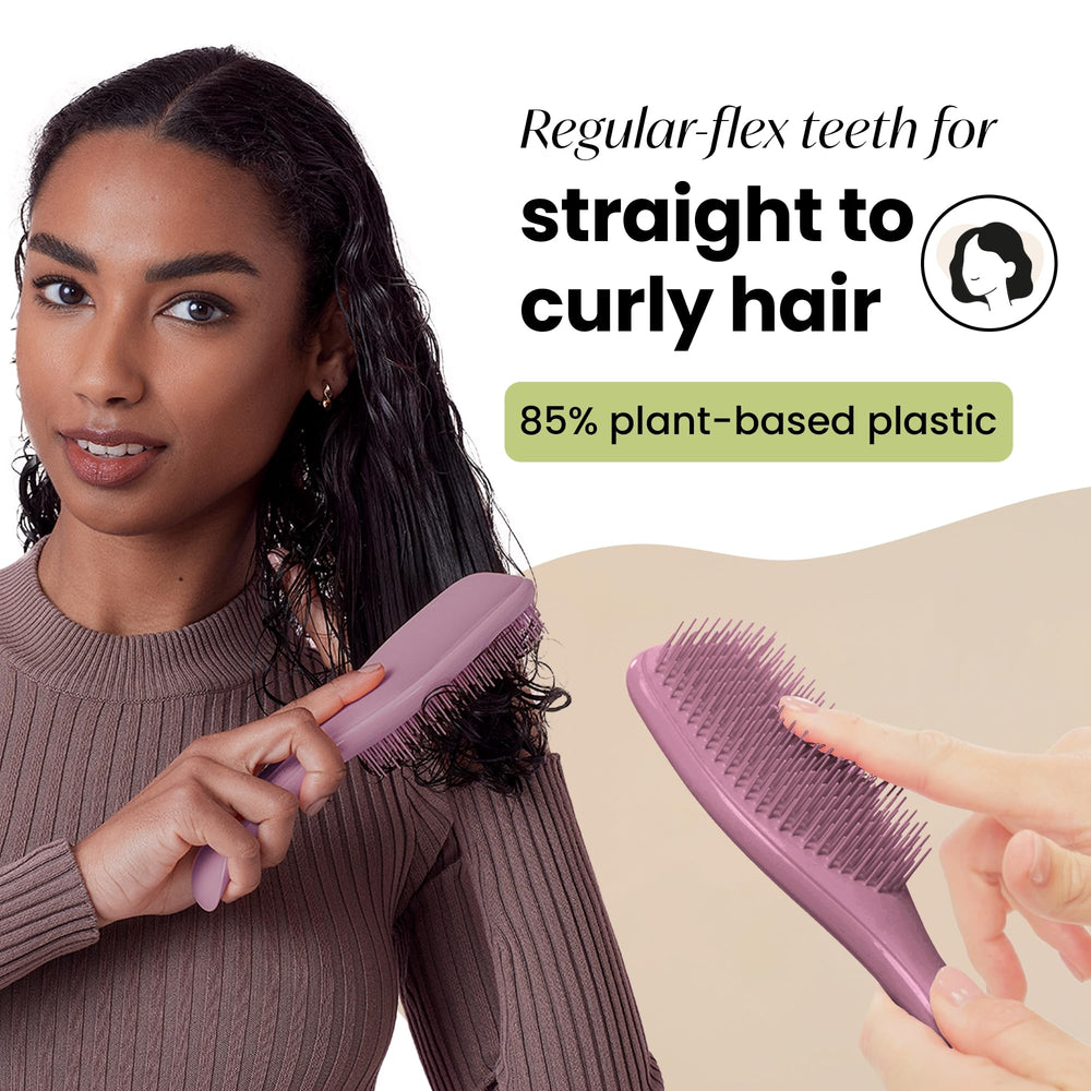 Tangle Teezer Plant-Based Detangler Wet Hair Use shown in action for easy wet detangling