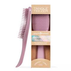 Tangle Teezer Plant-Based Ultimate Detangler Earthy Purple close-up of two-tier teeth for knot-free detangling