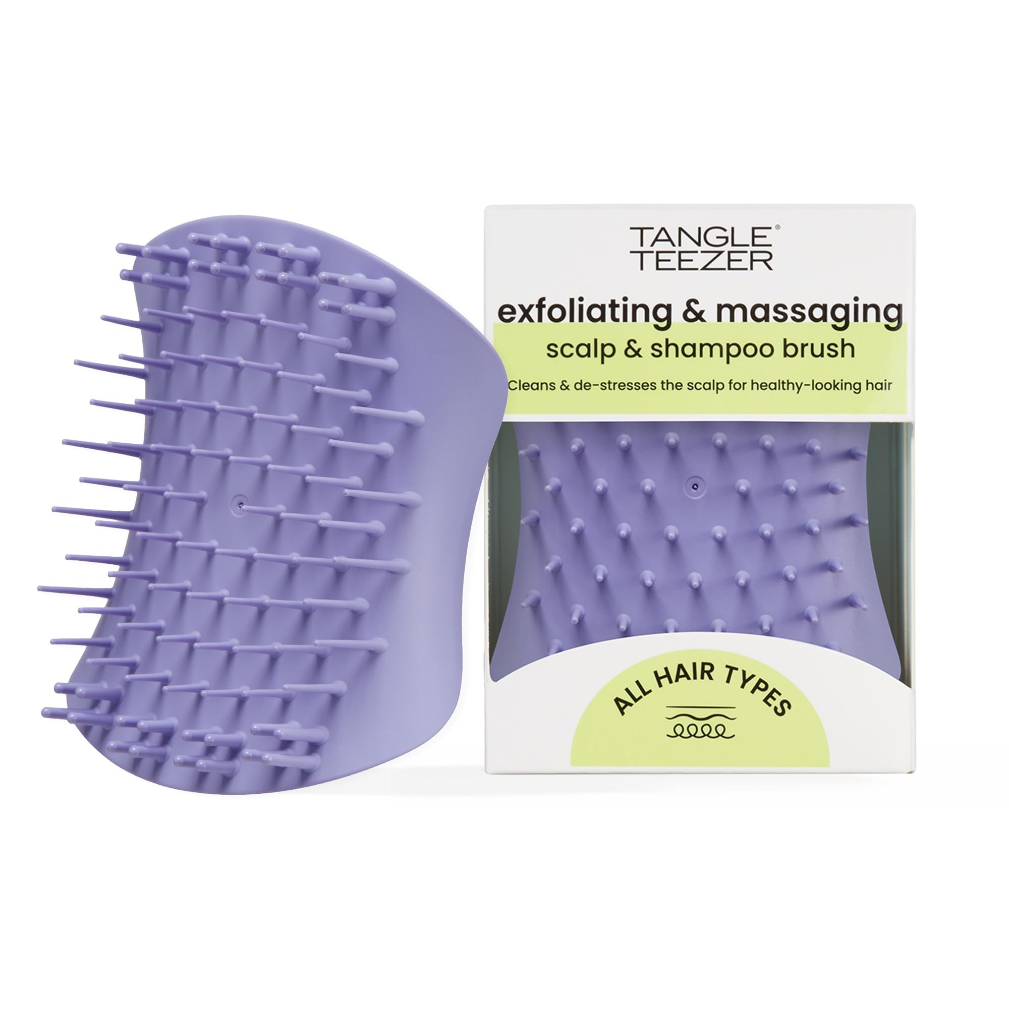 Tangle Teezer Scalp & Shampoo Brush Lavender Lite Purple for deep exfoliation and scalp refreshment