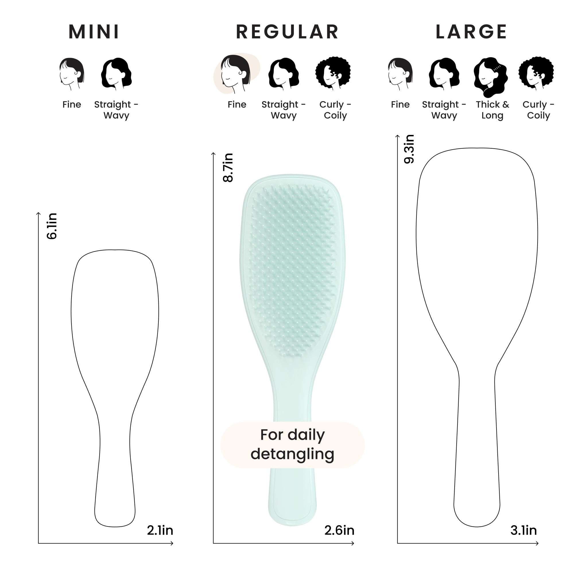 Tangle Teezer shower brush distributes conditioner evenly for silky strands.