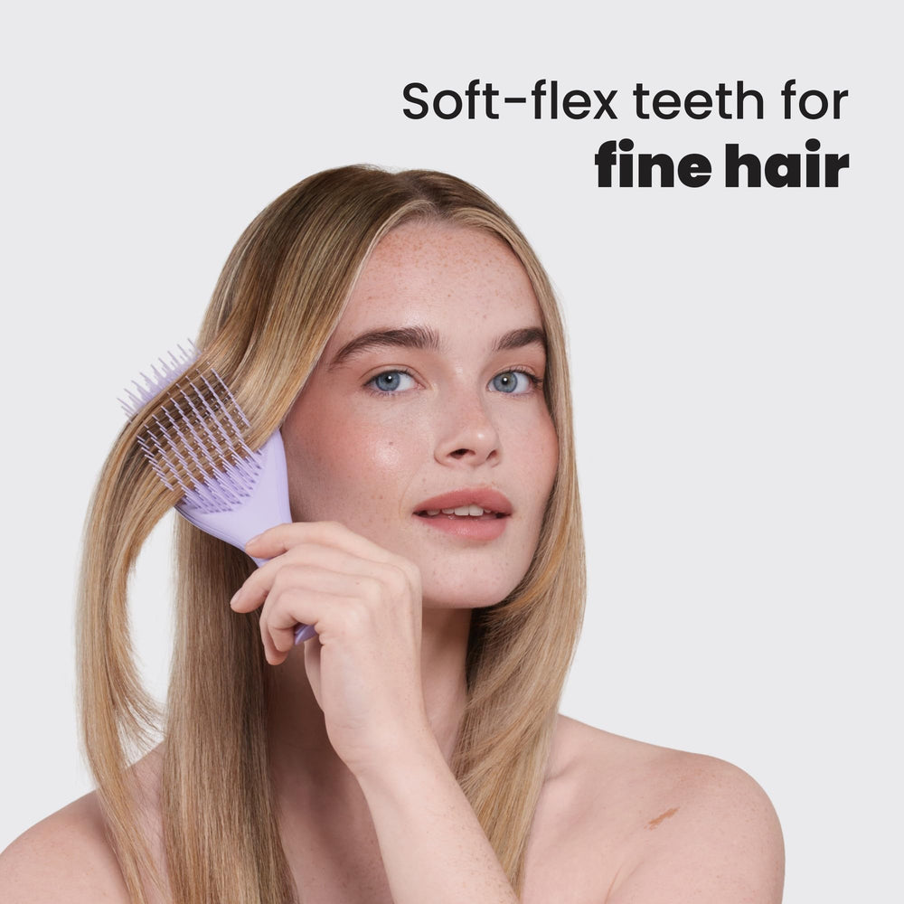 Tangle Teezer sustainable packaging transition visual signaling eco-conscious design.