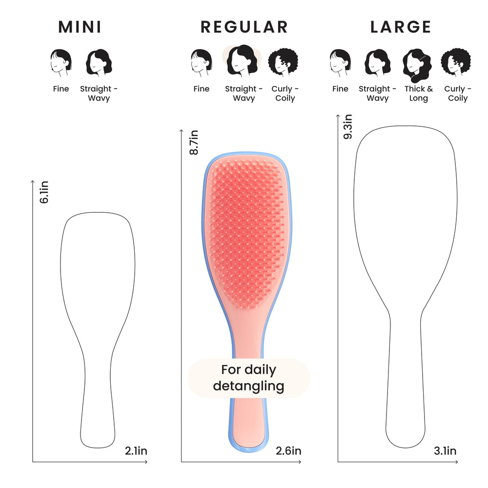 Tangle Teezer Ultimate Detangler Brush wet-hair use for detangling and reducing breakage.