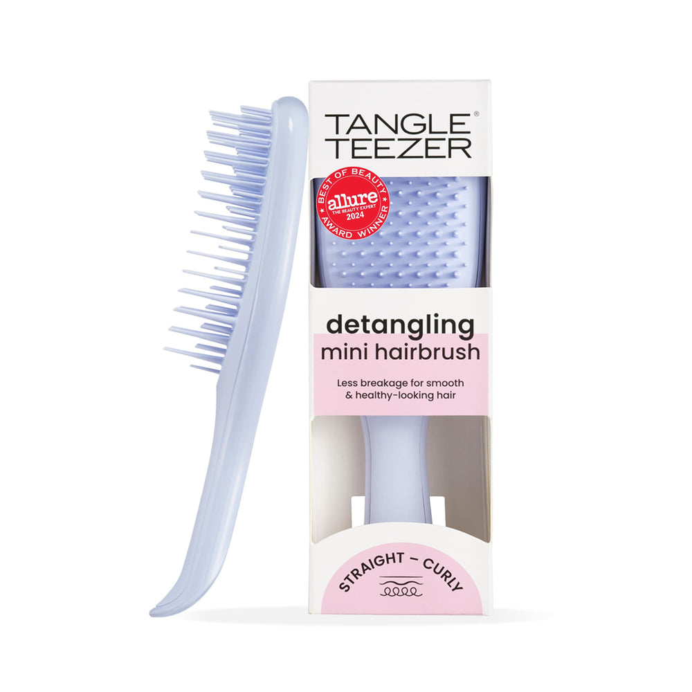 Tangle Teezer Ultimate Detangler Digital Lavender close-up of teeth delivering gentle detangling.