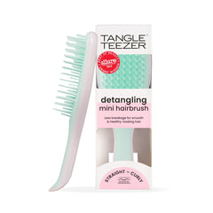 Tangle Teezer Ultimate Detangler front view shows compact travel-ready design for on-the-go detangling.