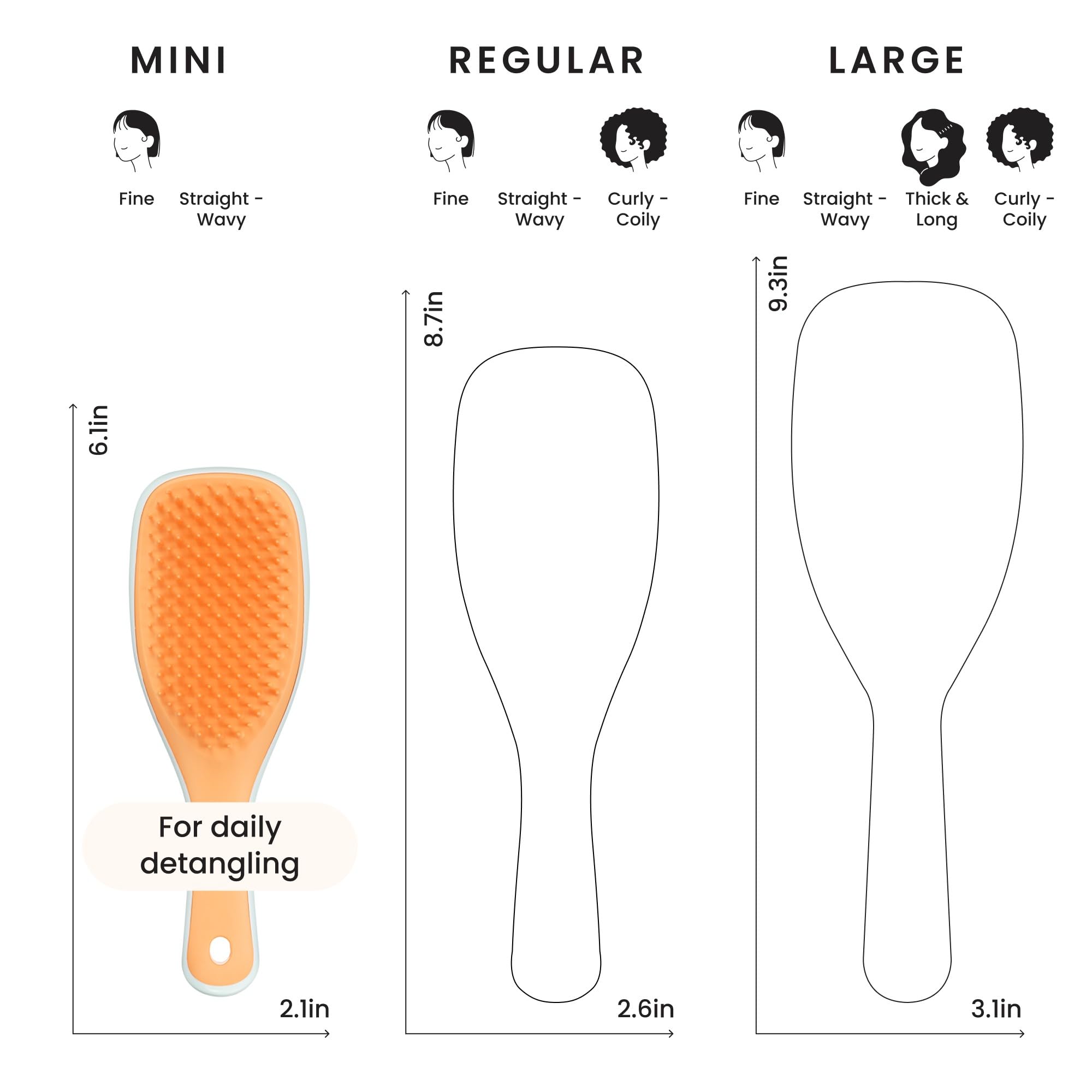 Tangle Teezer kid-friendly brush design facilitates easy detangling for small hands.