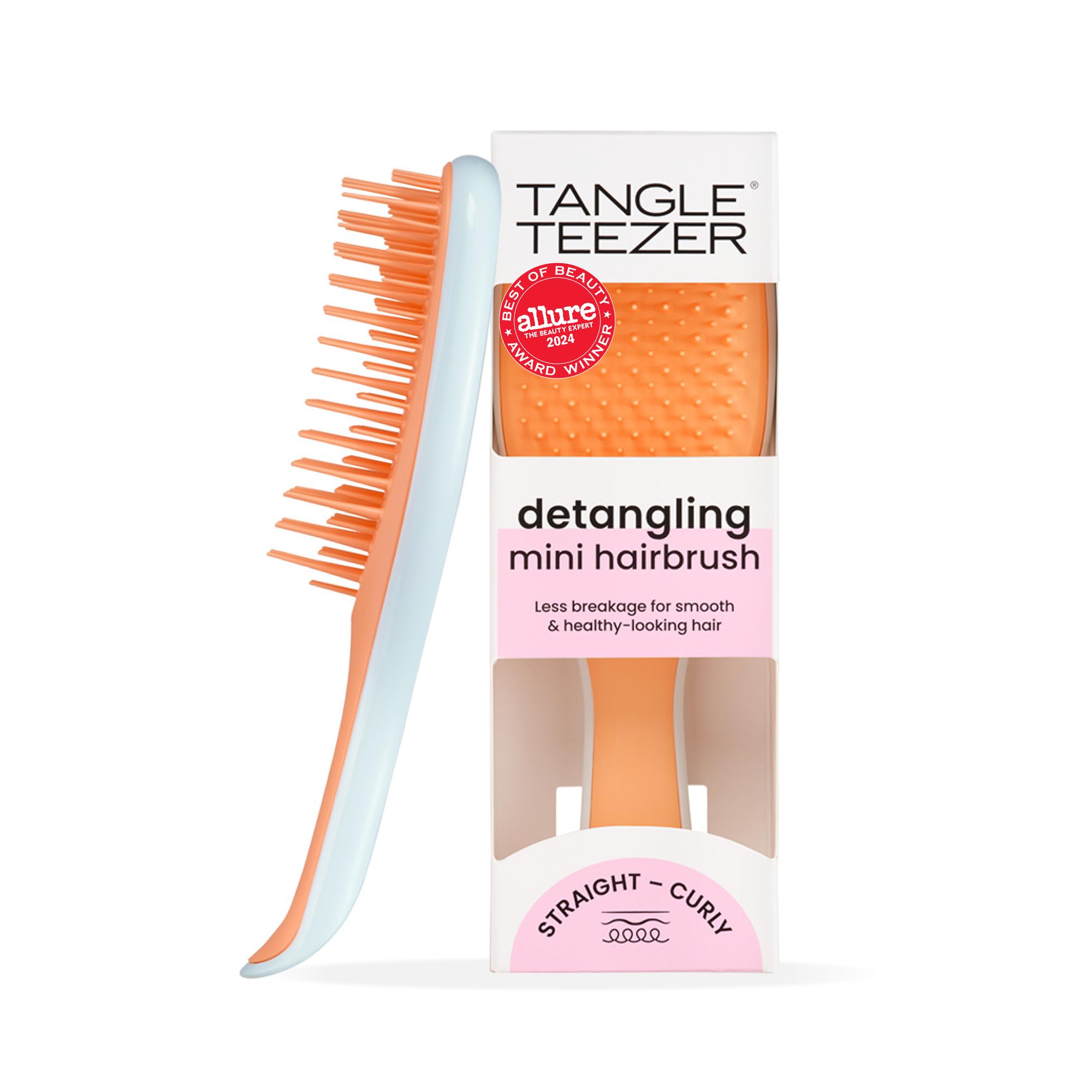 Tangle Teezer Ultimate Detangler travel-size brush for on-the-go knot relief.