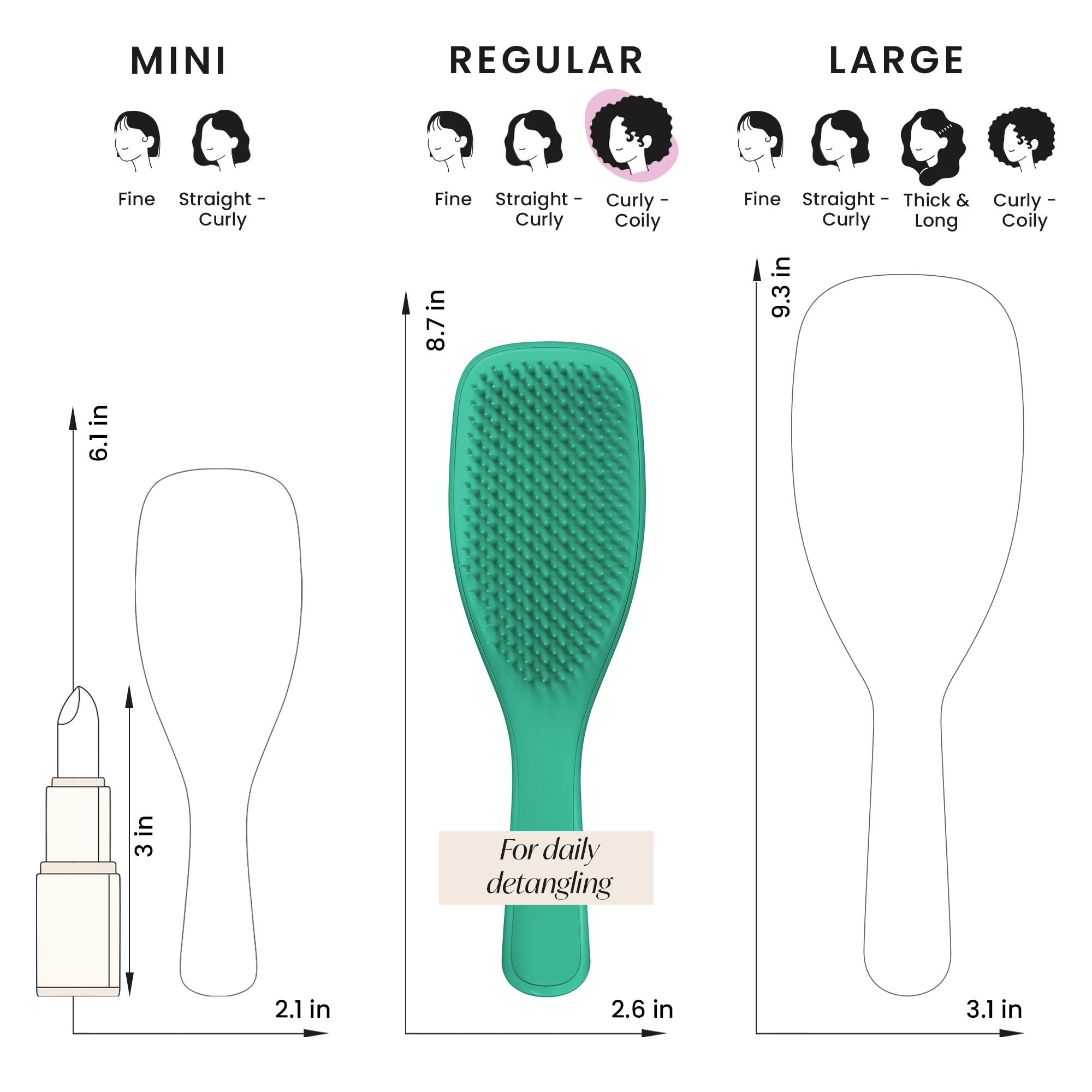 Front packaging image of Tangle Teezer Ultimate Detangler Aqua Green