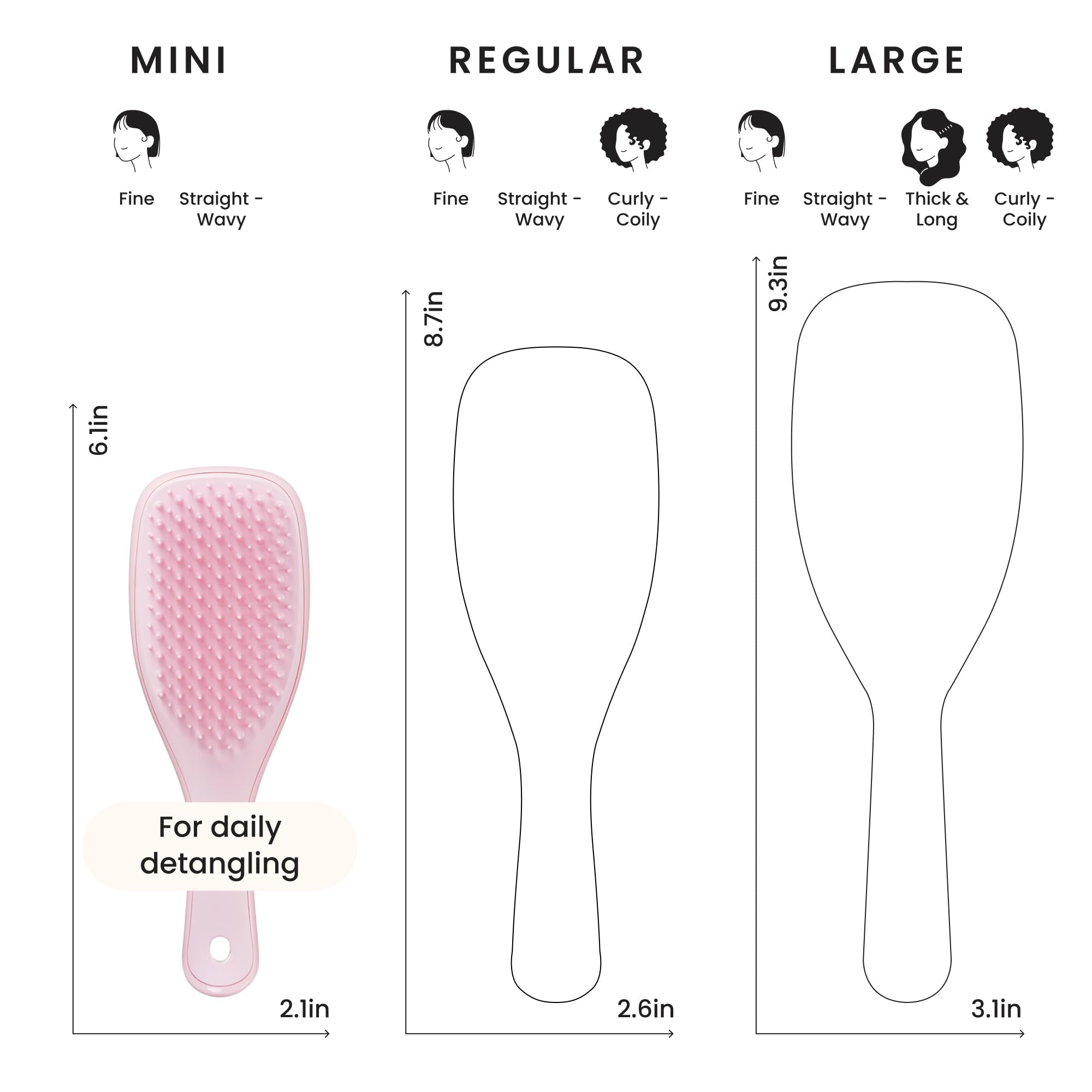 Tangle Teezer travel ready brush tucked in purse or gym bag