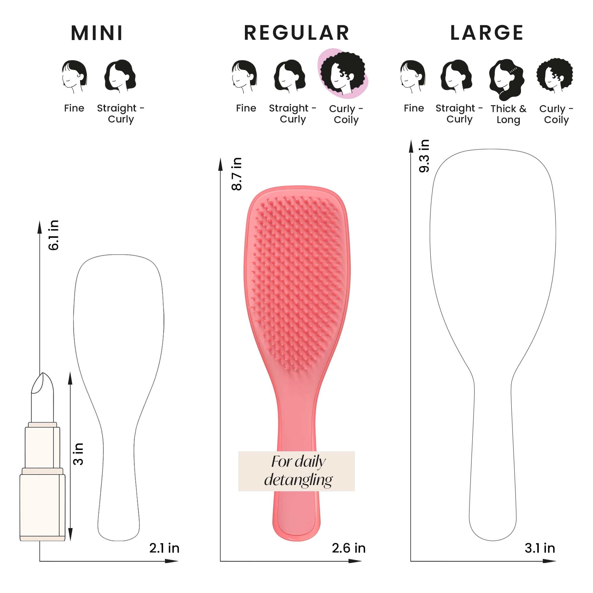 Tangle Teezer Ultimate Detangler shown in shower use for even product spread.