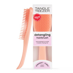 Tangle Teezer Ultimate Detangler teeth close-up shows two-tiered design for knot-free detangling