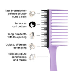 Tangle Teezer ergonomic handle provides a comfortable grip during detangling