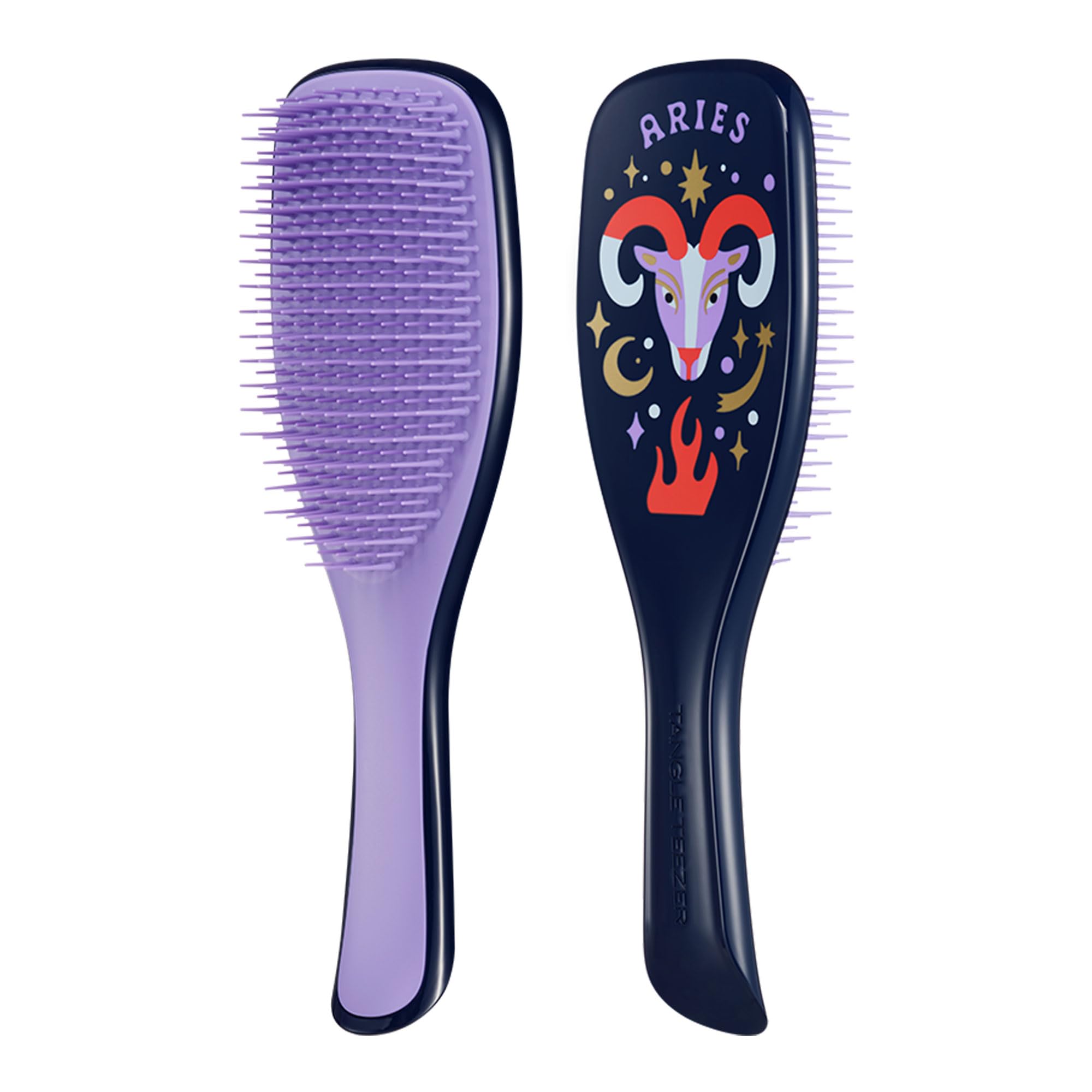 Tangle Teezer Zodiac Aries constellation artwork detail on handle