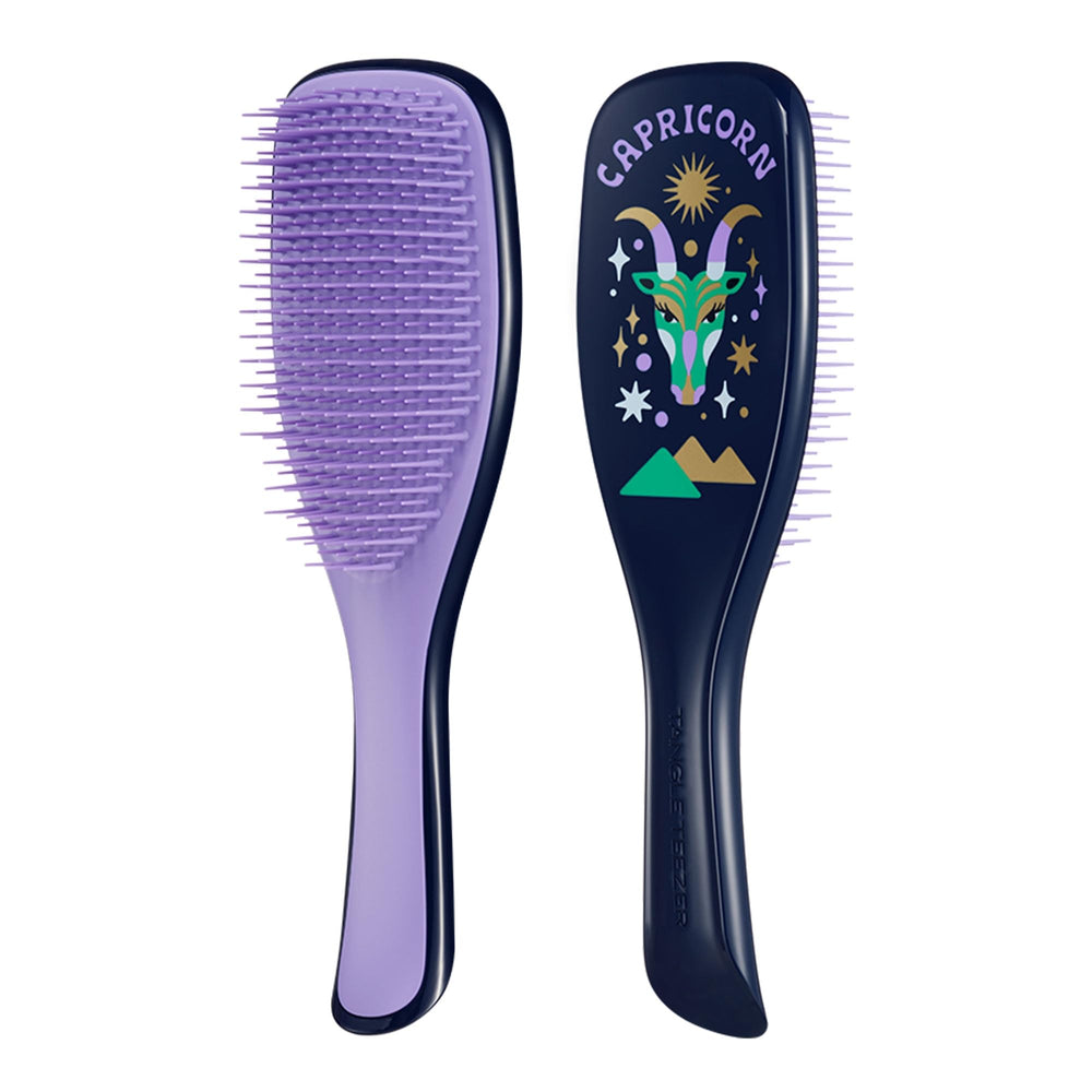 Tangle Teezer Zodiac Capricorn shower-use shot illustrates even product distribution in wet hair.