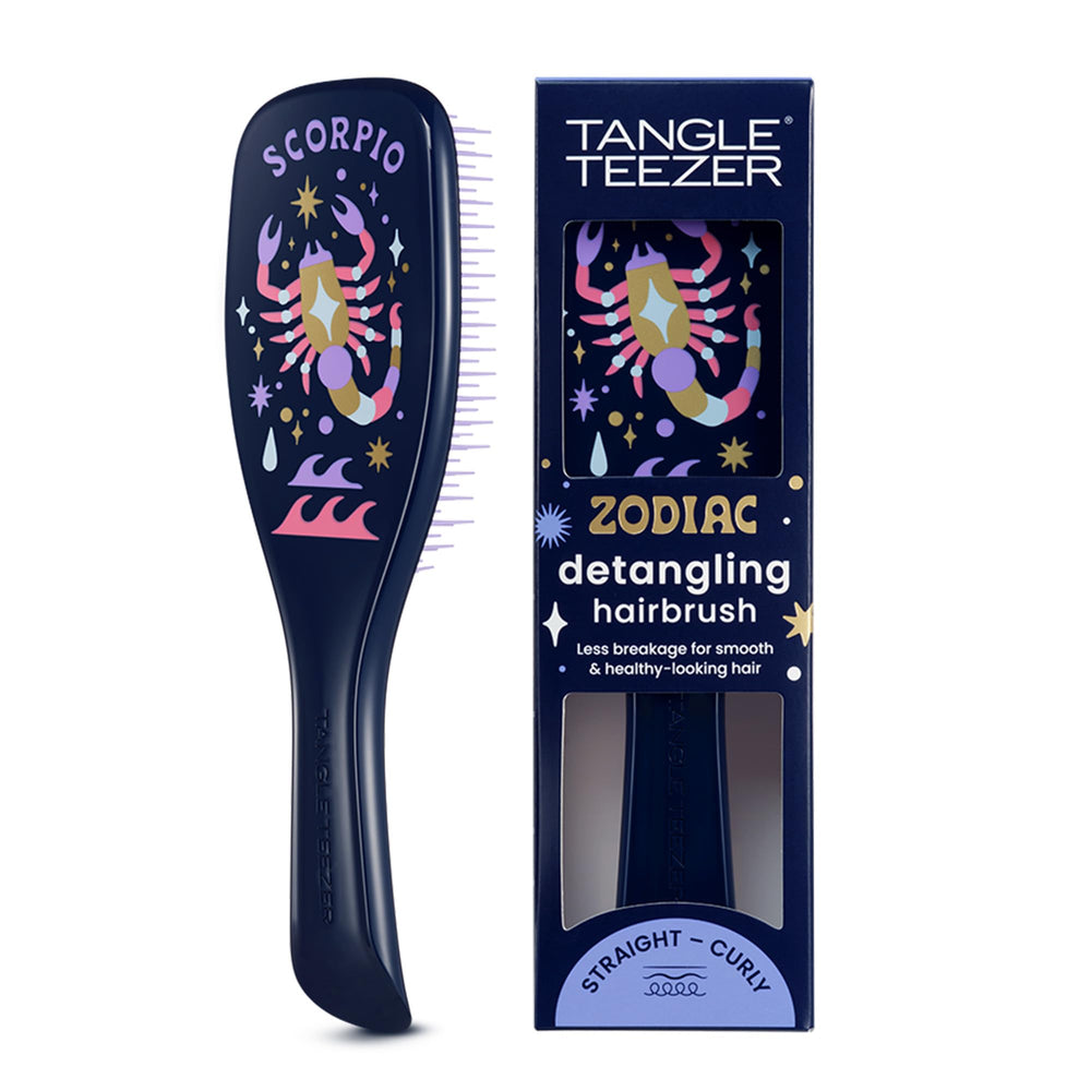 Tangle Teezer Zodiac Ultimate Detangler for wet hair with two-tier teeth delivers gentle detangling.