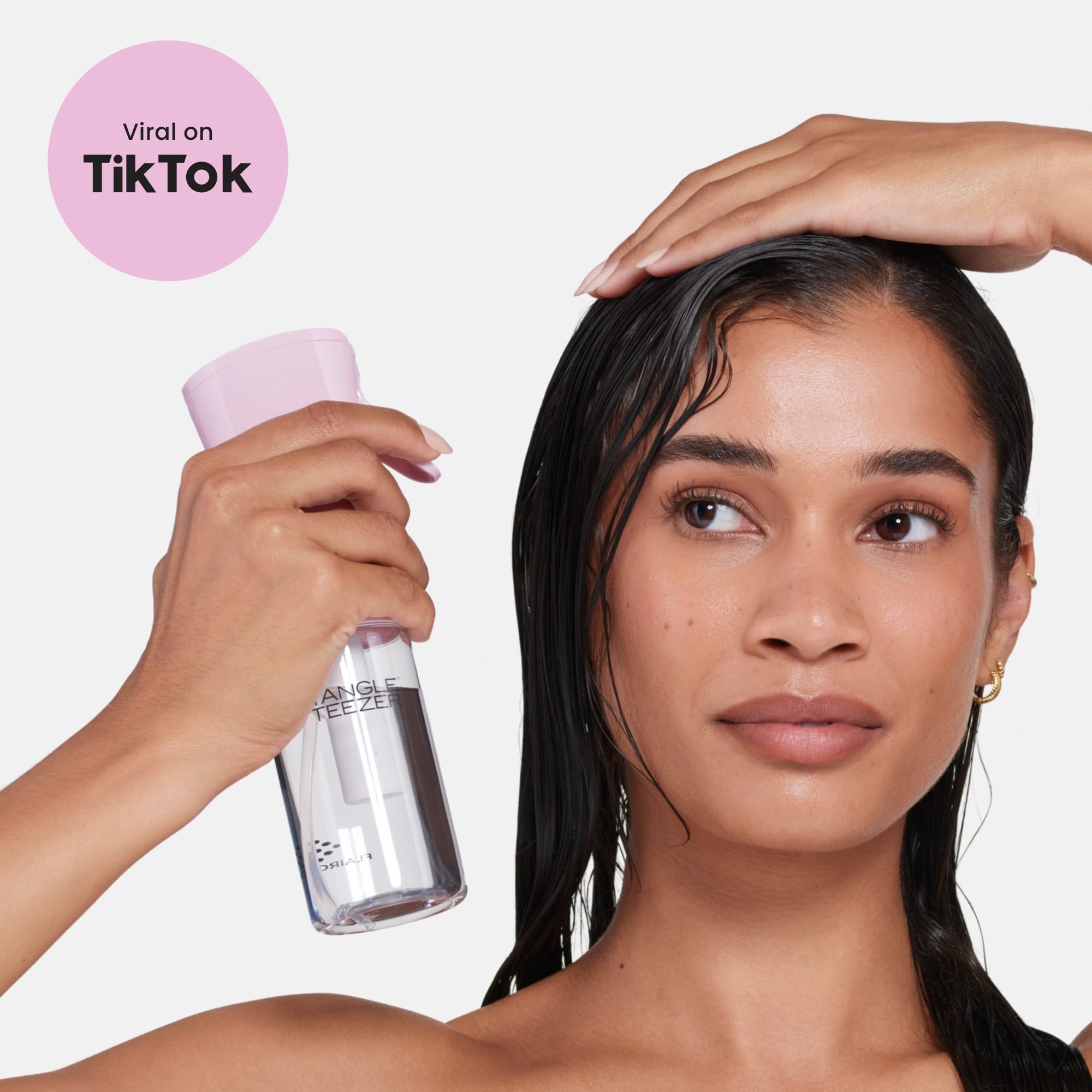 TANGLE TEEZER works with all hair types for even application.