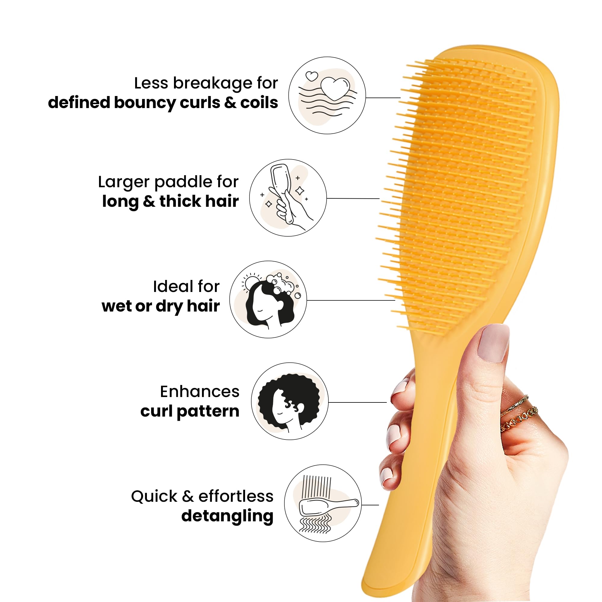 Tangle Teezer Ultimate Detangler large paddle for long, thick curls and coils