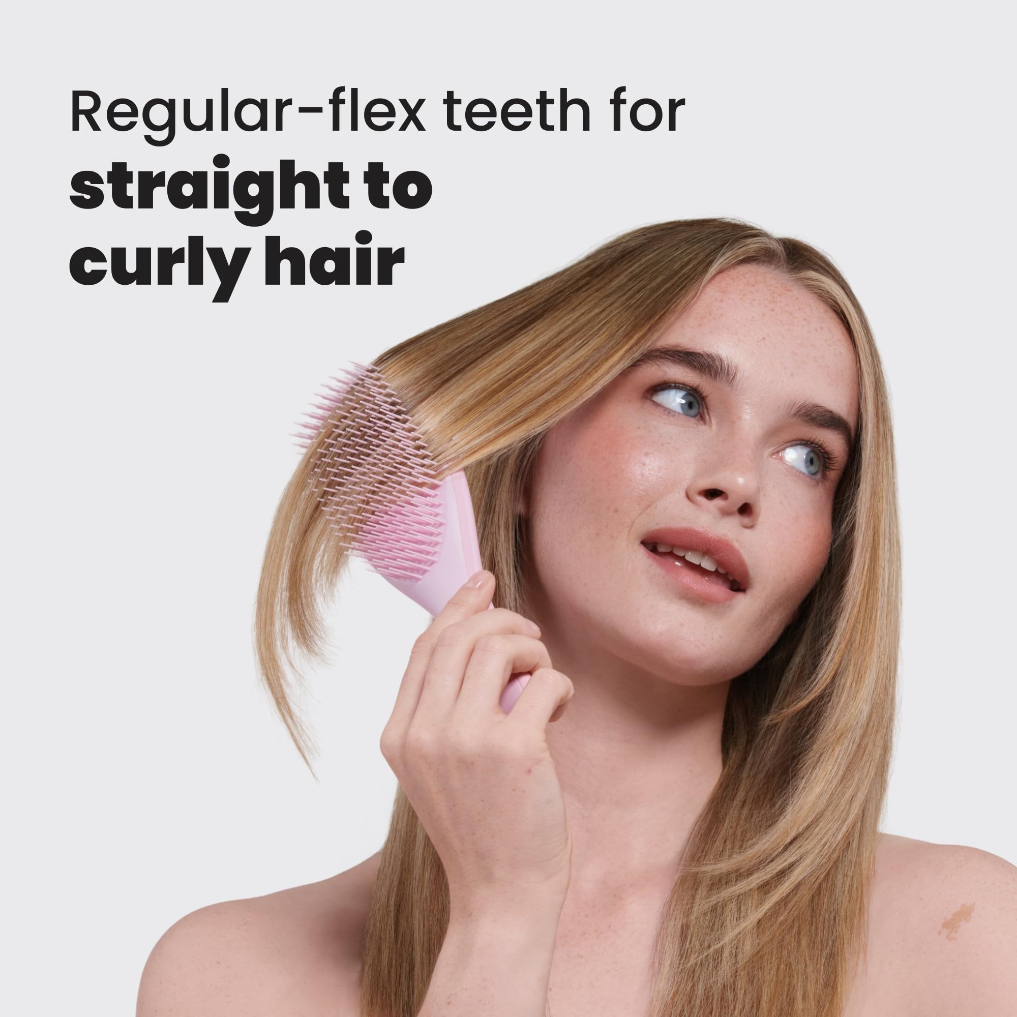 Tangle Teezer Ultimate Detangler on straight hair for smooth brushing