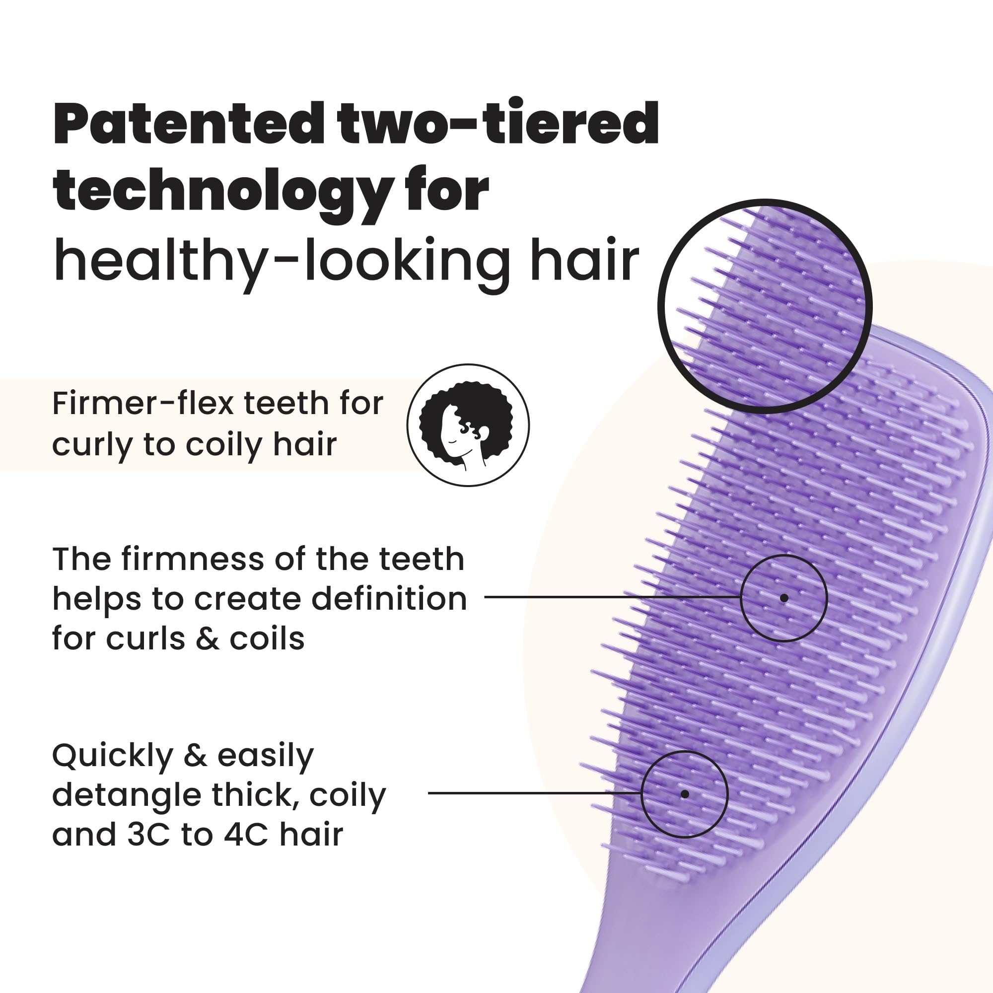 Tangle Teezer Ultimate Detangler wet-hair usage demonstrates detangling with minimal tugging