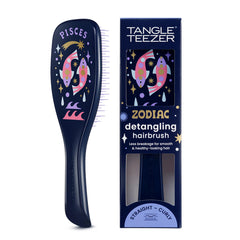 Tangle Teezer Zodiac Pisces hairbrush detangles wet or dry hair for smoother strands.