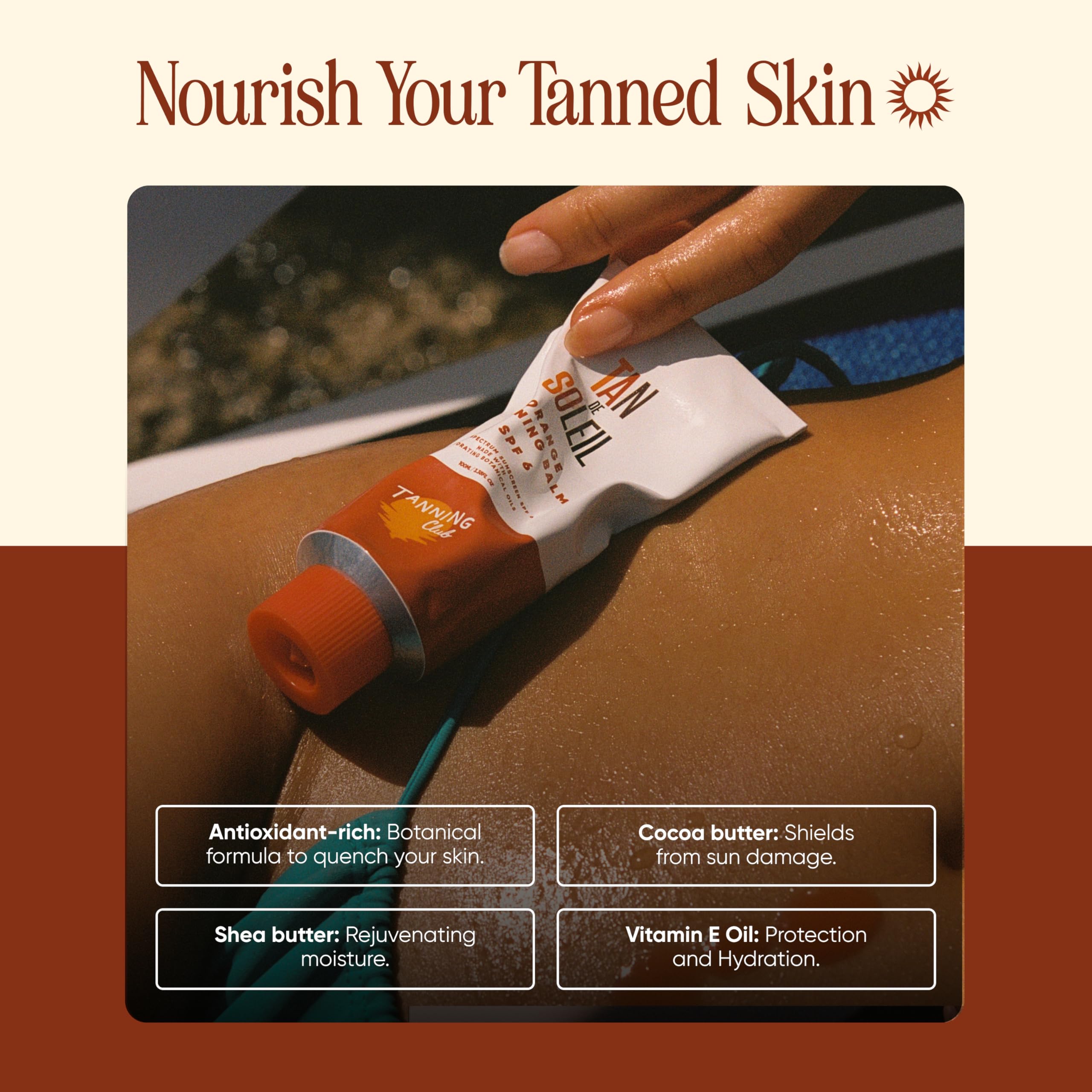 Tan De Soleil Orange Gel rapid absorption for comfortable wear