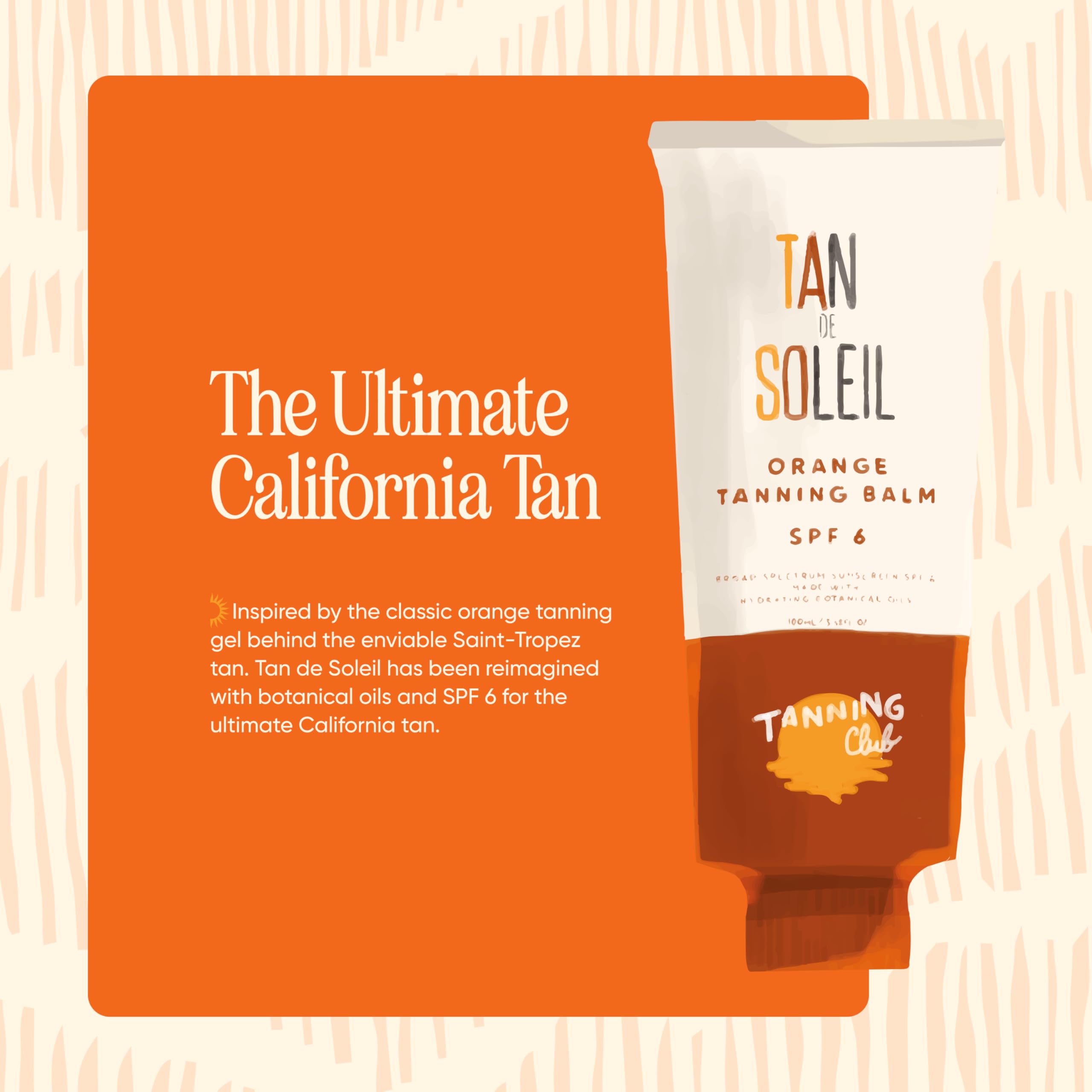 Tan De Soleil Orange Gel hydrates skin, leaving soft, supple feel after sun