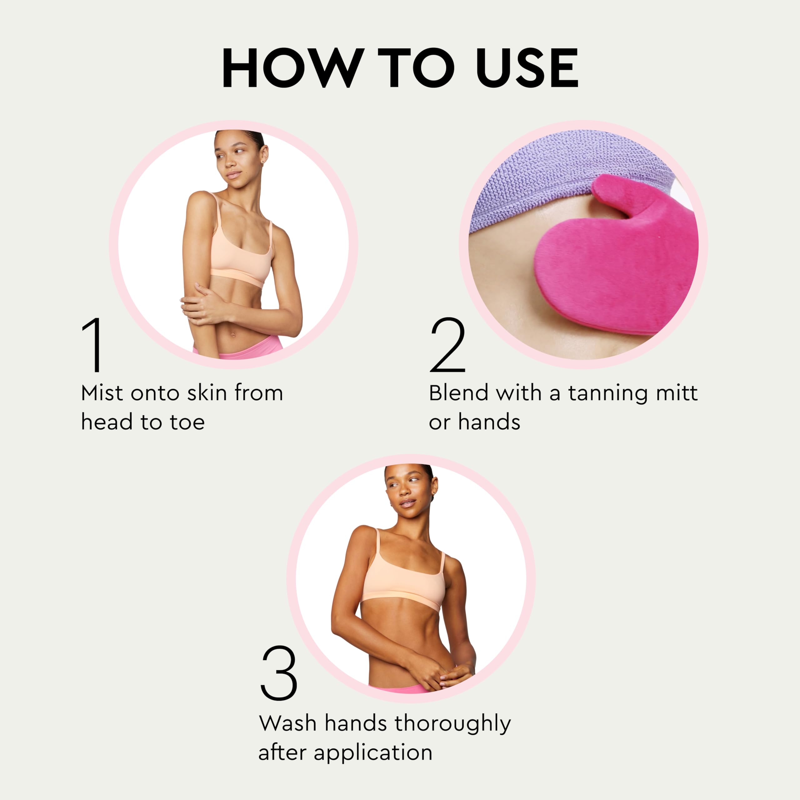 Tanologist Clear Mist no-transfer bronzing for clothes-free wear.