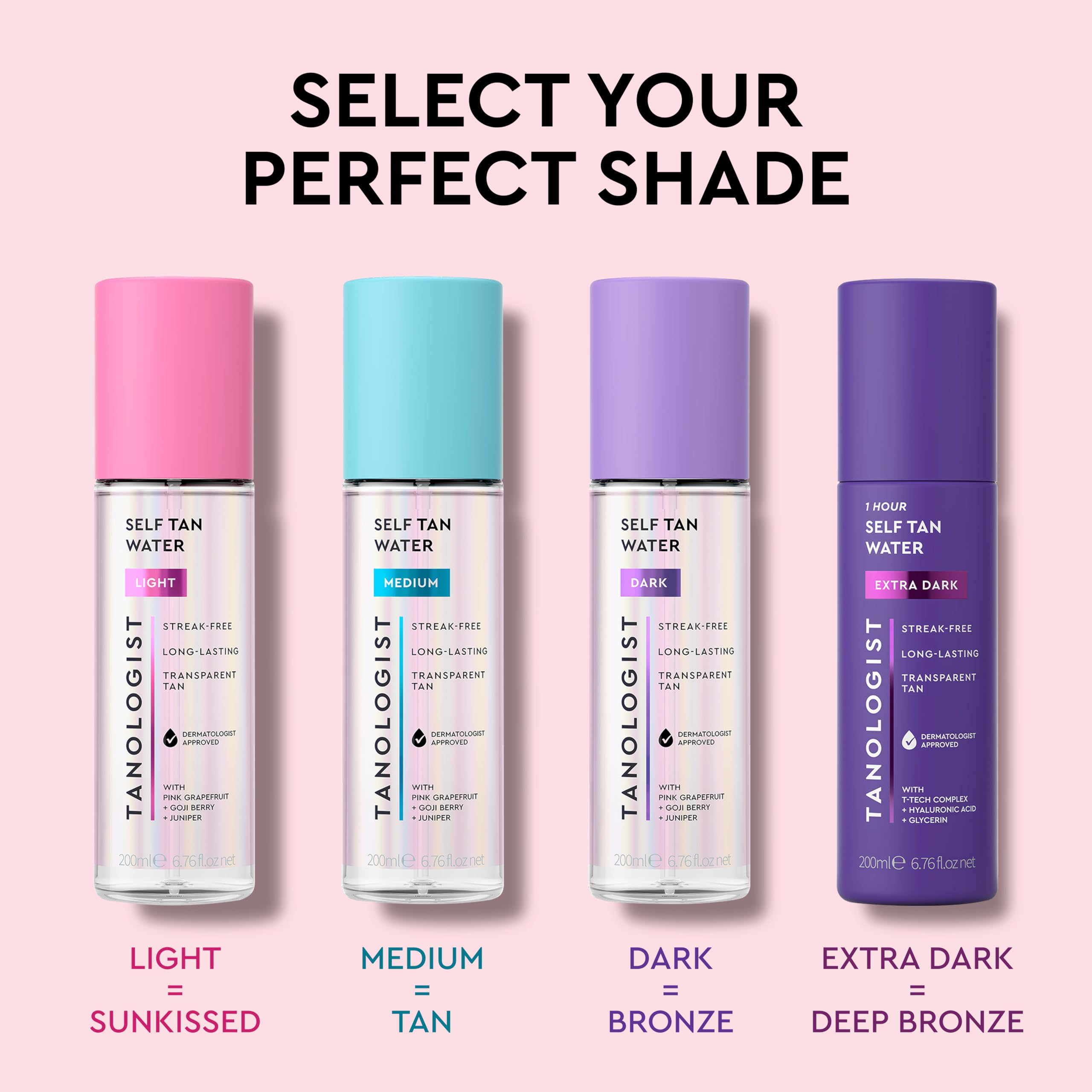 Tanologist Dermatologist-tested non-comedogenic formula suits all skin types.